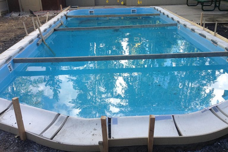 Pool being constructed in denver
