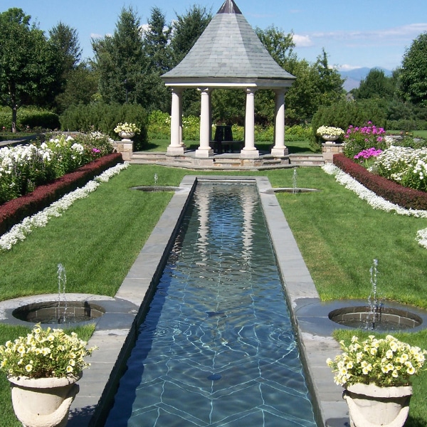 Commercial fountain at denver botanic gardens